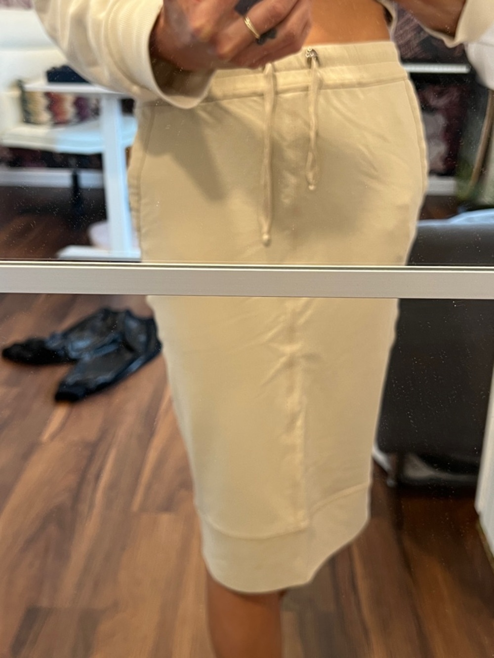 Tom Ford Cream Drawstring Pencil Skirt - Picture 8 of 8